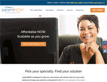 Tablet Screenshot of patientnow.com